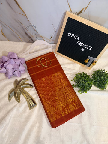 Temple Grace Madurai Sungudi Cotton Saree