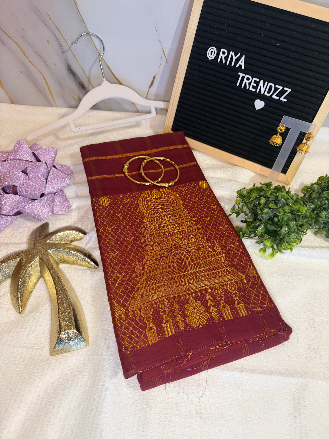 Temple Grace Madurai Sungudi Cotton Saree