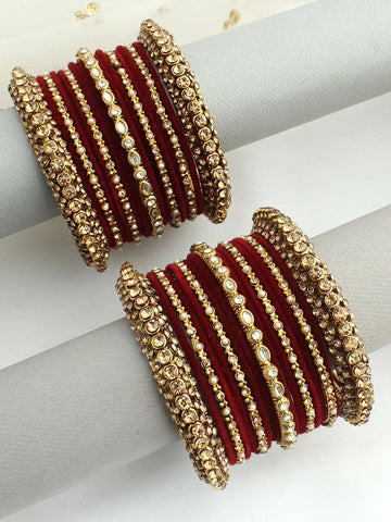 Sparkling White Kundan Openable Cuff Bangle